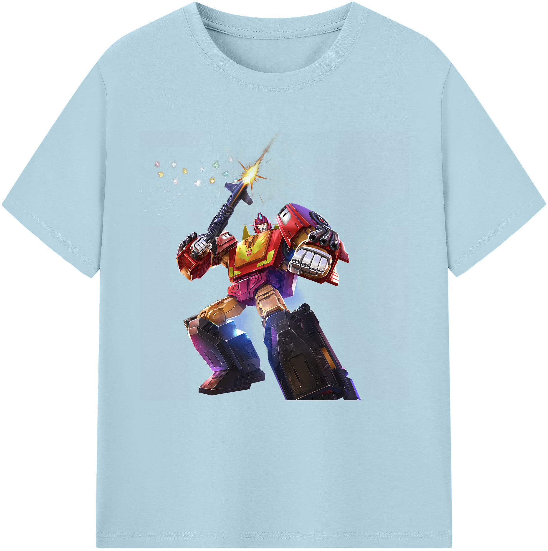 （画像用） Transformers トランスフォーマー 綿100％半袖Tシャツ（フロントプリント）